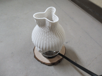３Ｄプリンターで打ち出したランプシェード: 熊谷陶料 陶芸用粘土 ...